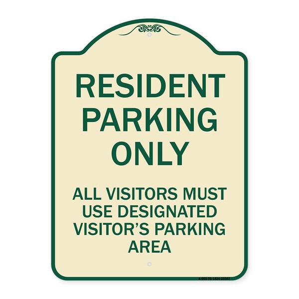 Parking Resident Parking Only All Visitors Must Use Designated Visitors Parking Area, TG-1824-23357